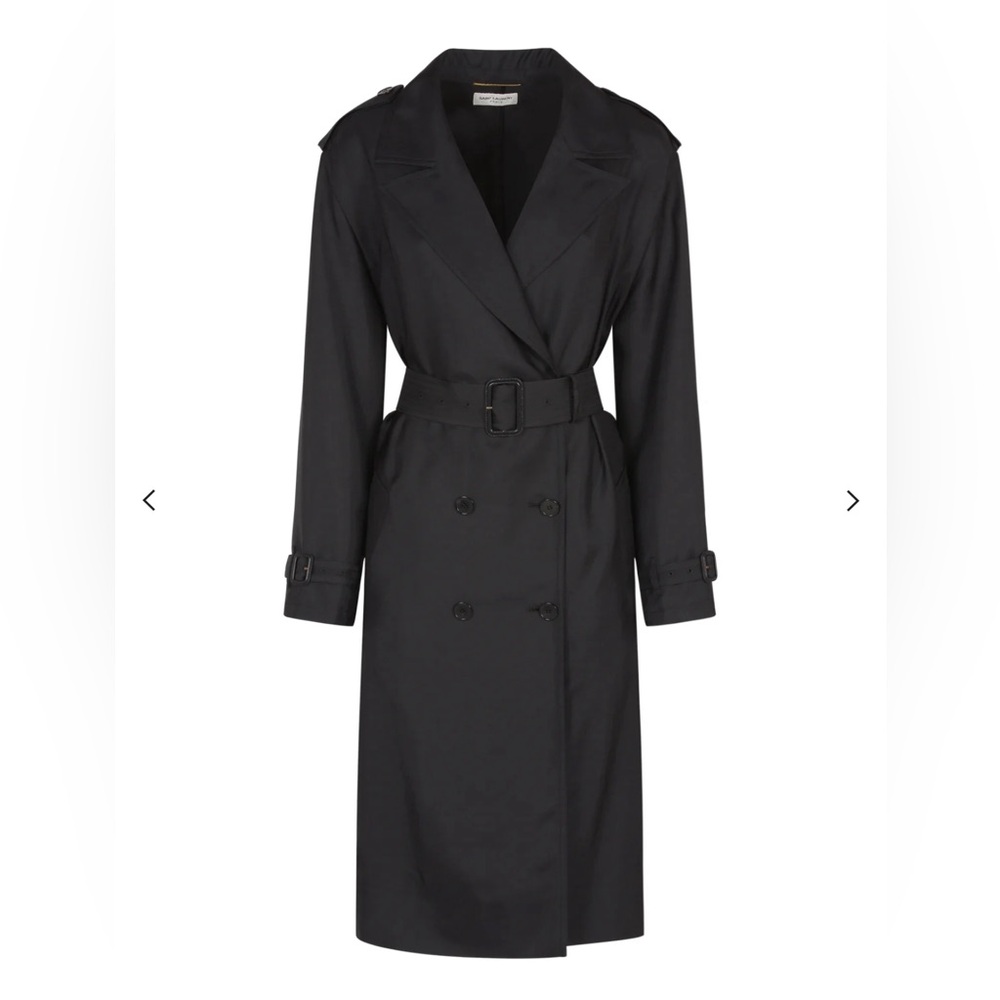 SOLD OUT HAILEY BIEBER FAVE SAINT LAURENT TRENCH COAT 34 - WORN ONCE